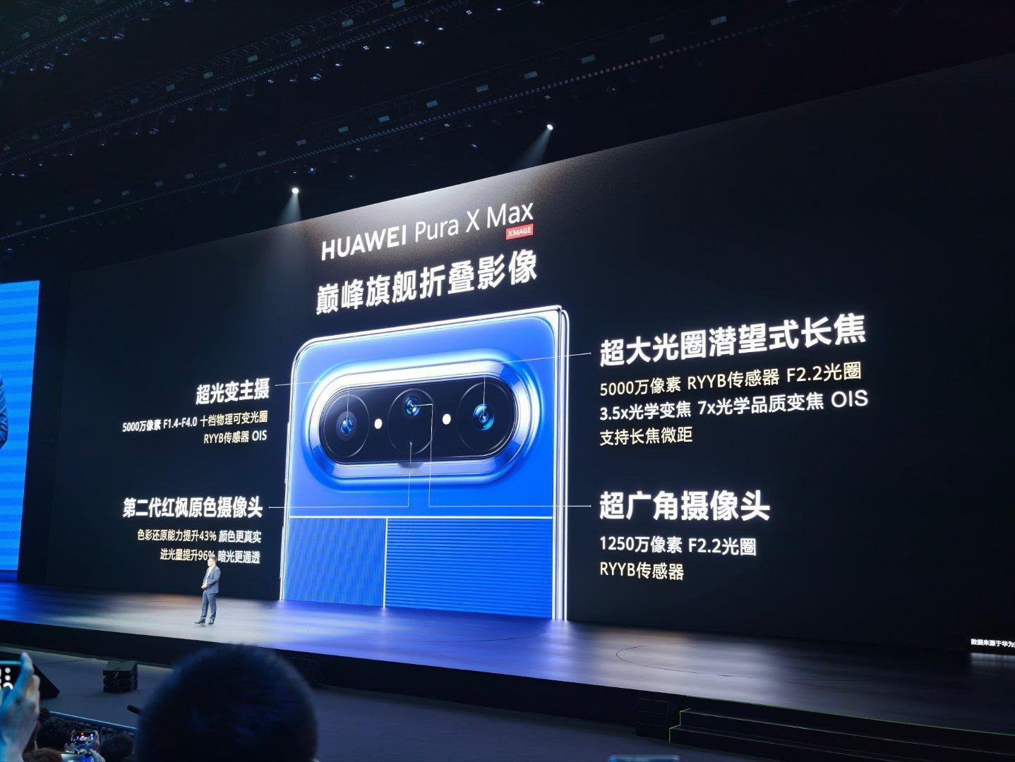 华为发布会 华为Pura X Max性能与影像都挺不错，华为麒麟9030Pro芯