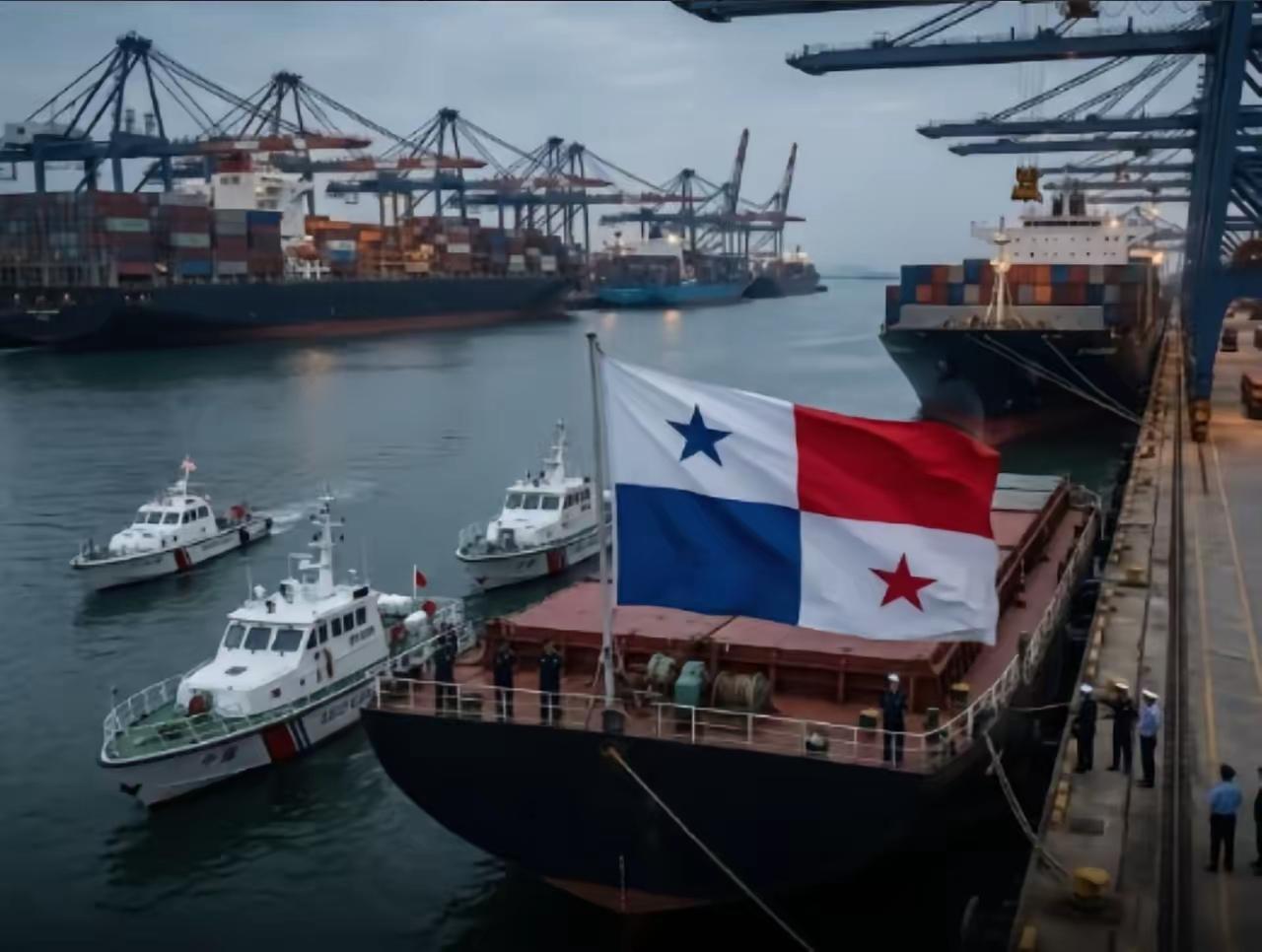 货轮纷纷撤掉巴拿马国旗，这下轮到美国不爽了！
 
​短短半个月，中国港口对巴拿马