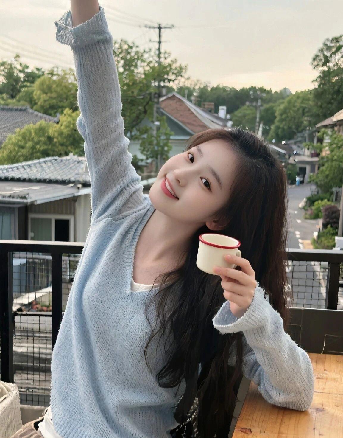 晒太阳+听歌+发呆=快乐三件套