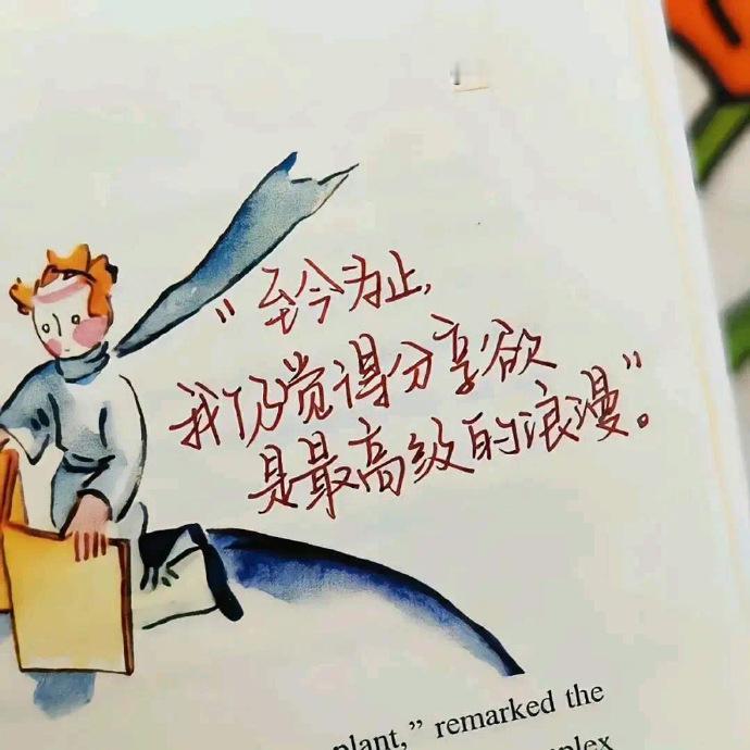 至今为止我仍觉得分享欲是最高级的浪漫 