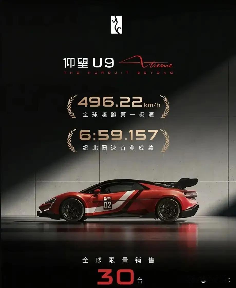 2026北京车展上比亚迪赢麻了！
仰望U9X全球限量30台，售价2000万元，开