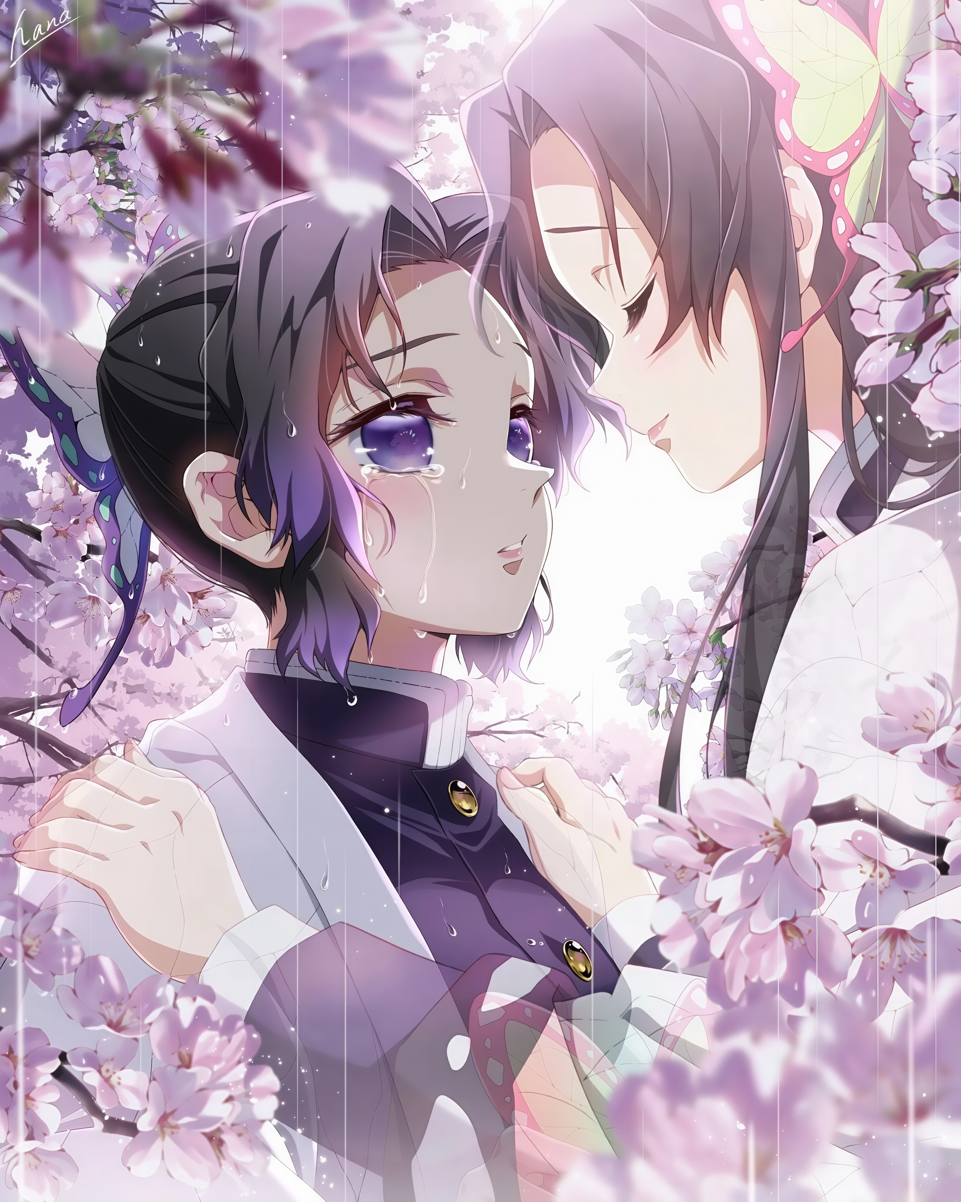 鬼灭之刃 🦋姐妹 （画师hana_ni_nare_） 