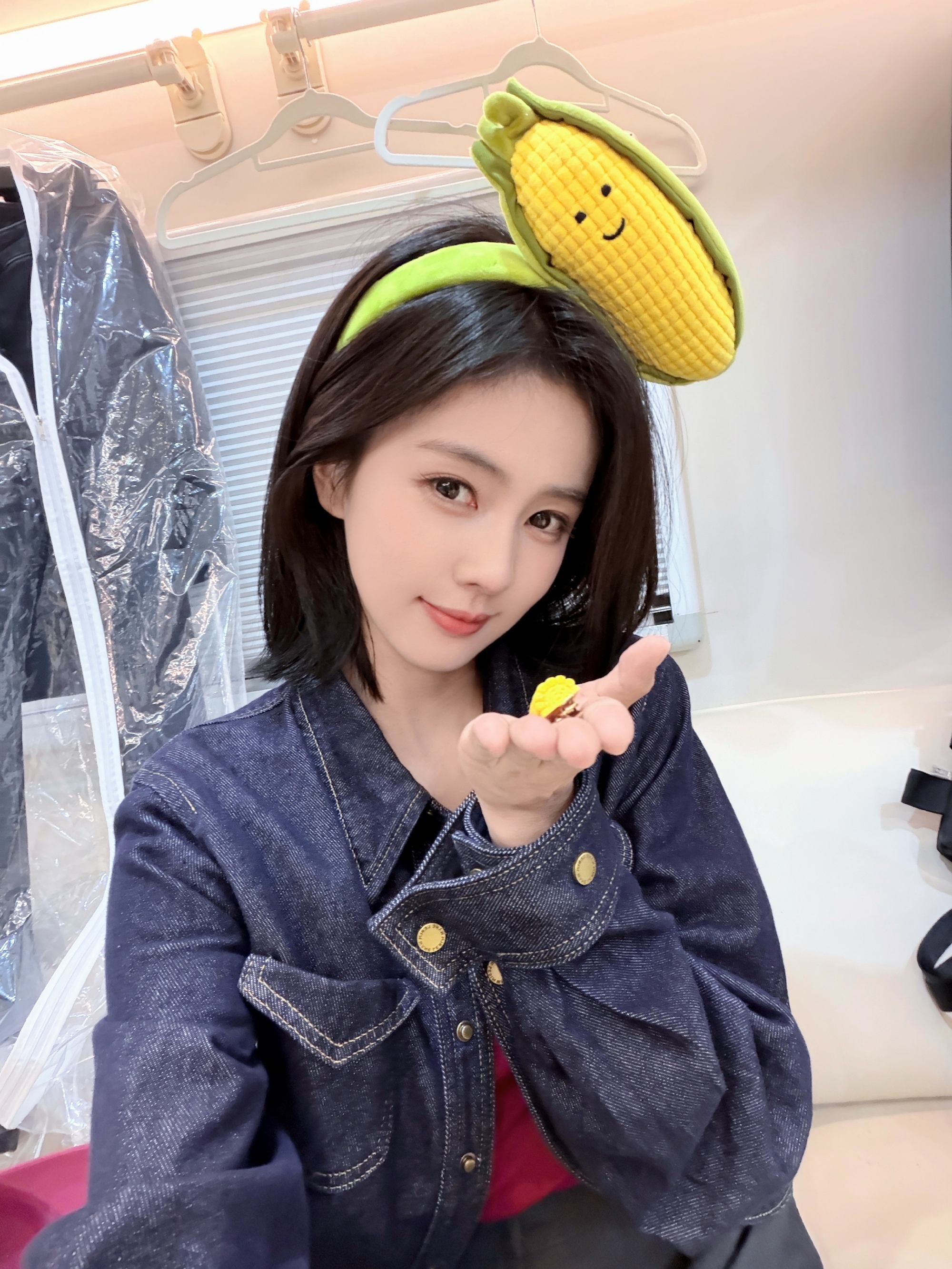 玉米梦女带着玉米发箍🌽好可爱🤏 ​​​