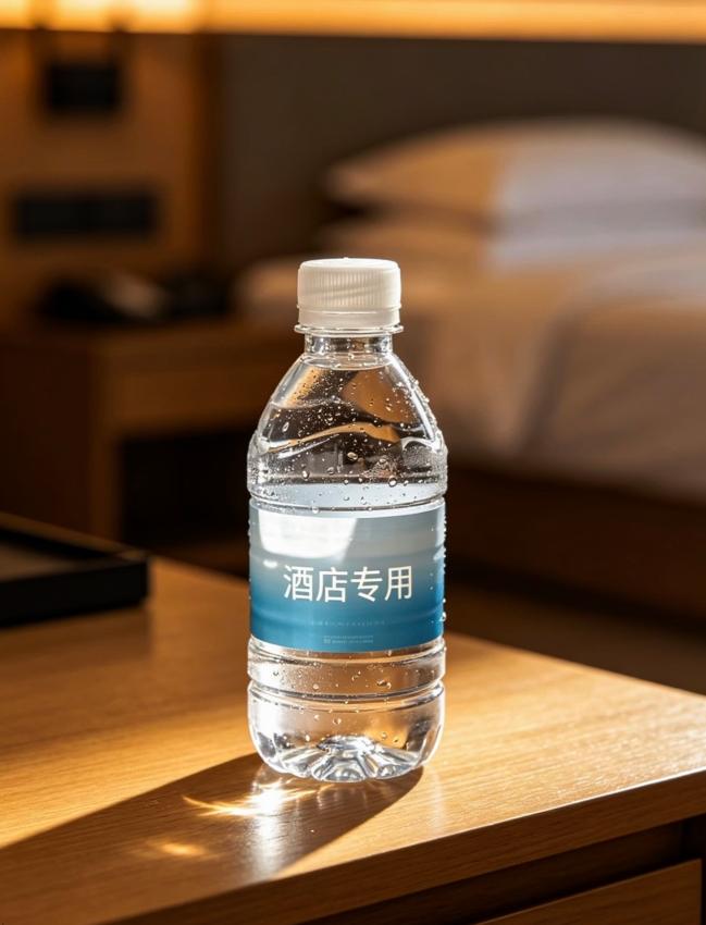 江苏南通，温女士跟丈夫带2岁的女儿出门玩，住进一家酒店，房里桌上摆着送的水。丈夫