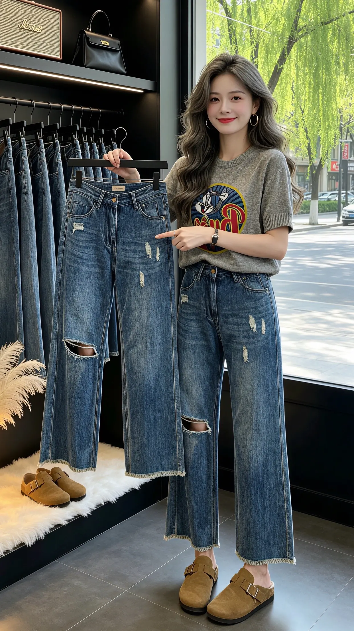 怎么将牛仔裤穿出高级感 梨型身材必入牛仔裤 一条牛仔裤搞定一周穿搭 牛...