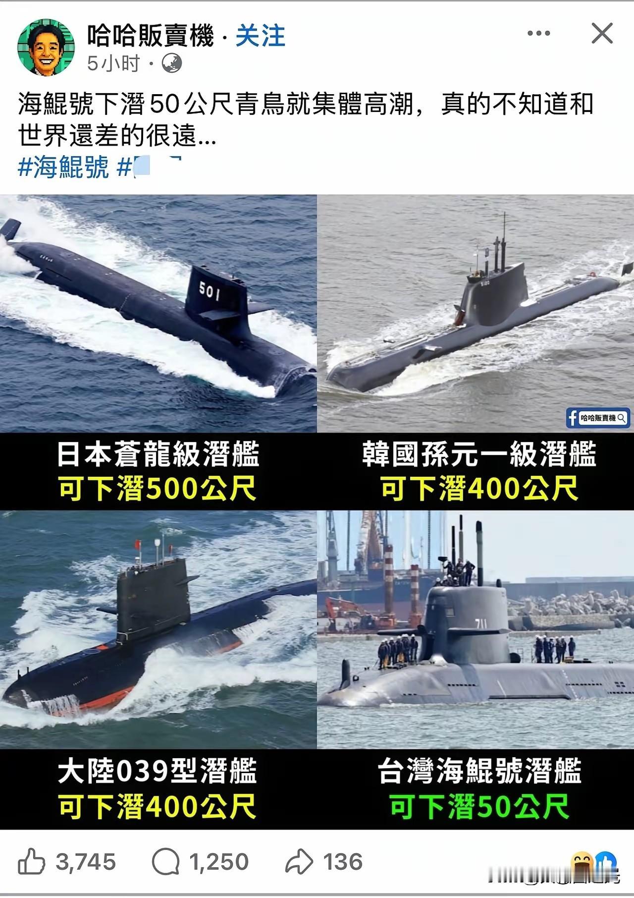 台湾不是有潜艇吗，好像是海龙还是什么的，难道我记错了？