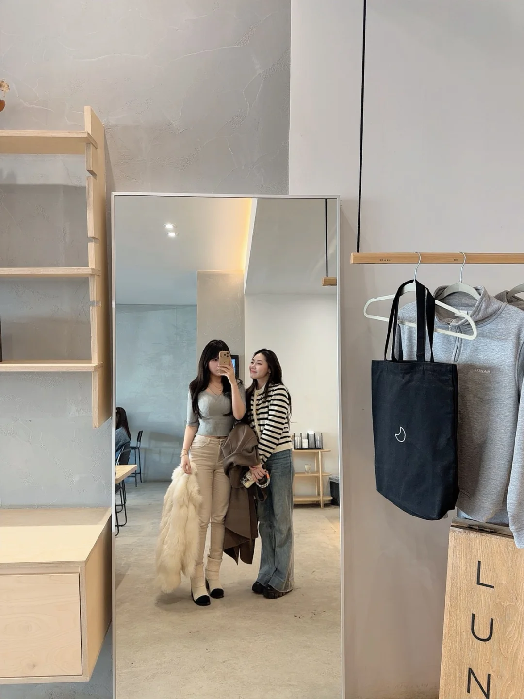 韩系穿搭 甜妹出门怎么拍