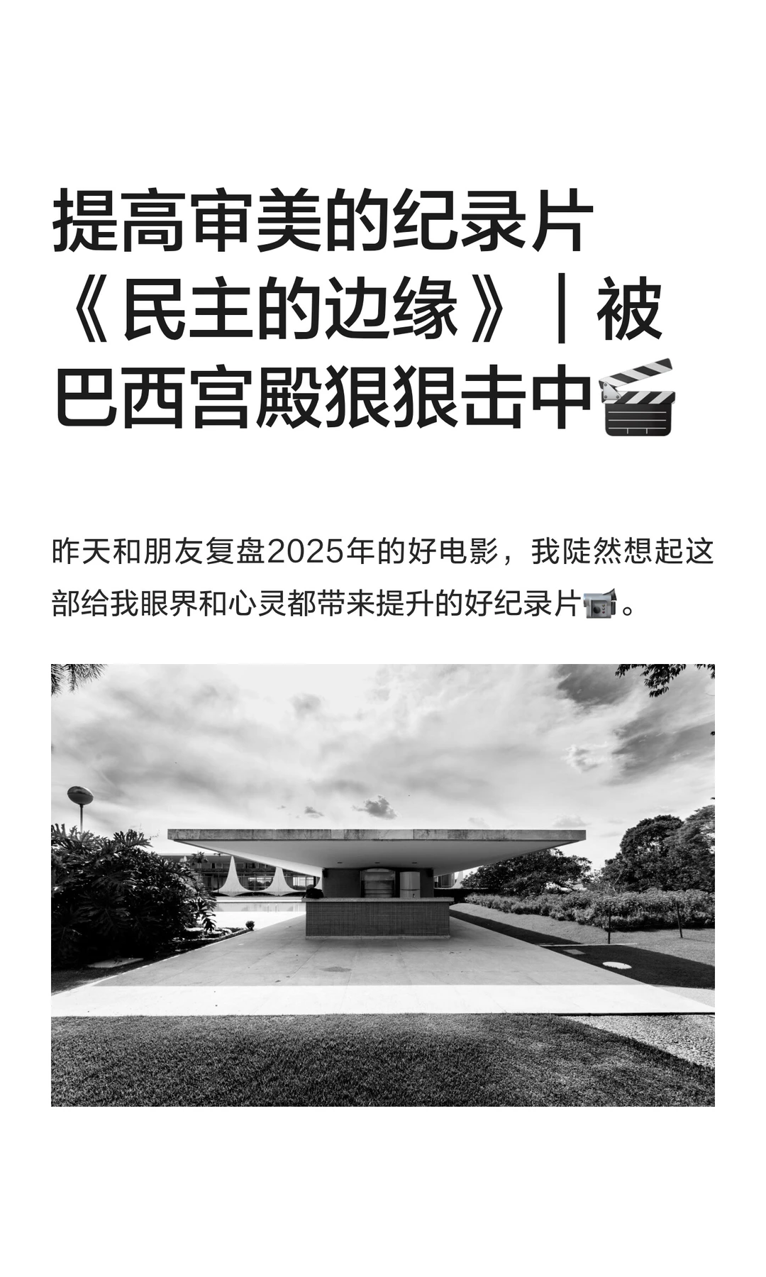 巴西🇧🇷好纪录片《民主的边缘》