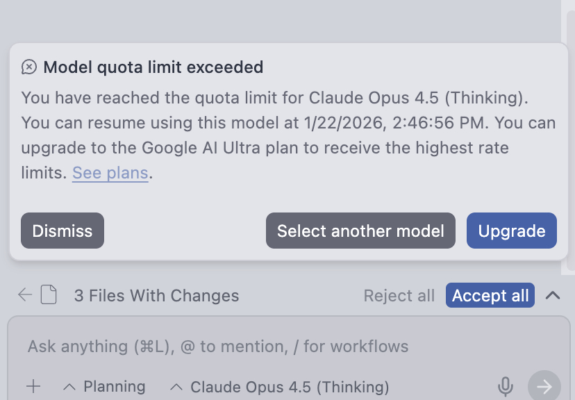 Easy同学正在独立开发  今天上午的工作结束了。ai 配额（qian）硬生生的