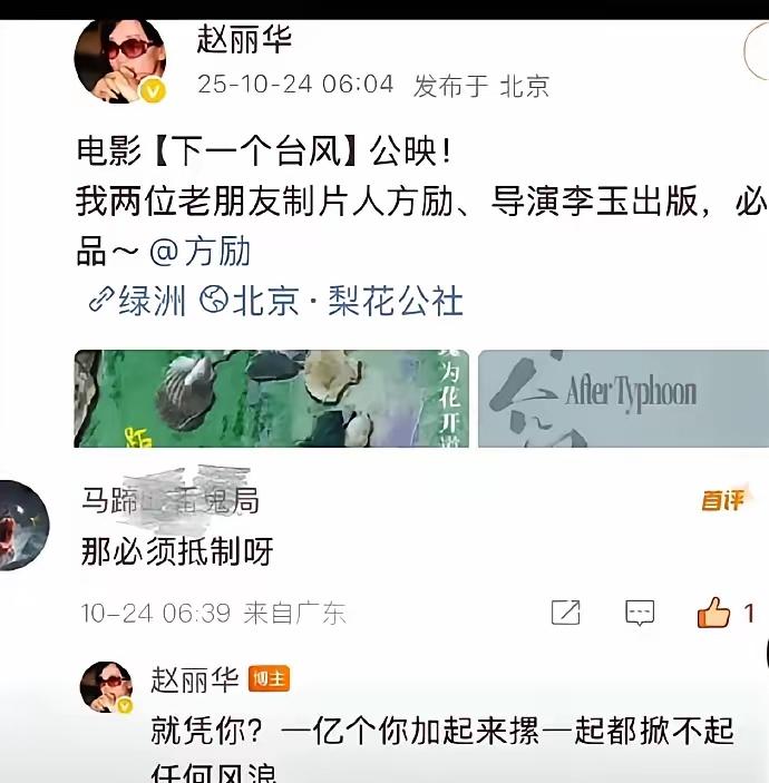 一觉醒来，赵丽华估计要慌了！本来想帮朋友宣传作品，没成想搞砸了——人家花超多精力