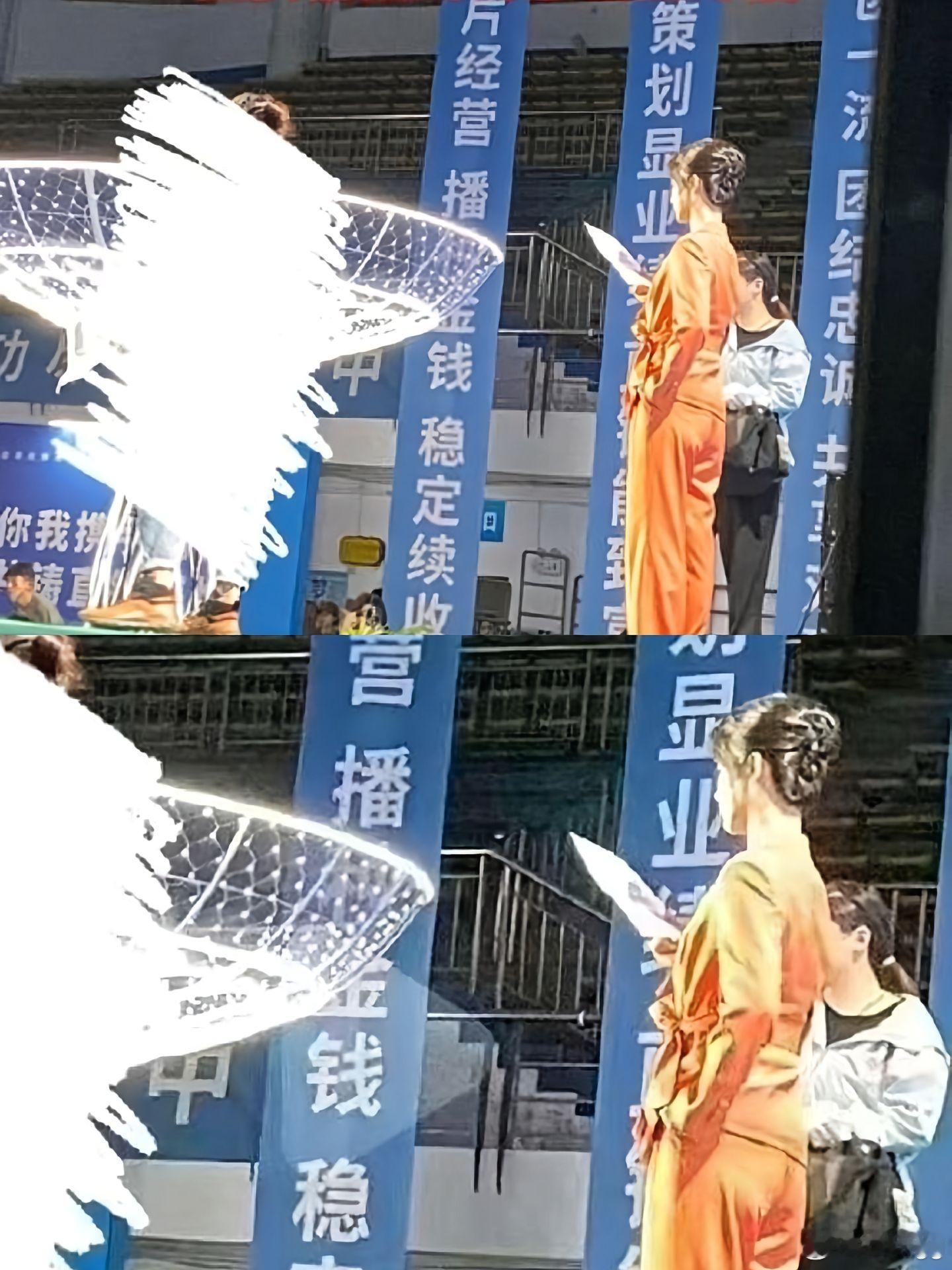 看起来像演的大佬  昨天还T桖牛仔裤高马尾  这反差绝了杨紫 转念花开杨紫锦绣芳