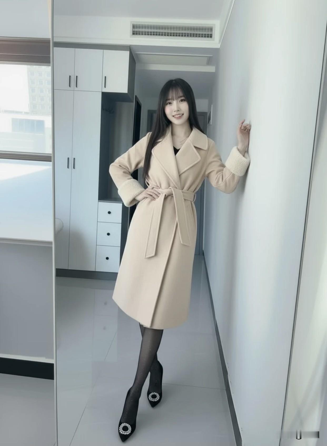有哪些日常又气质的穿搭推荐优雅穿搭指南：米色大衣+黑色高跟鞋，尽显时尚魅力！