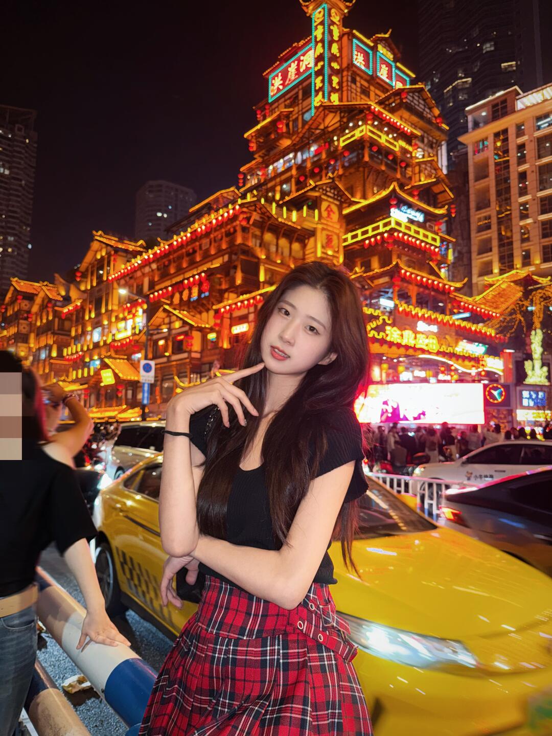 几张游客照