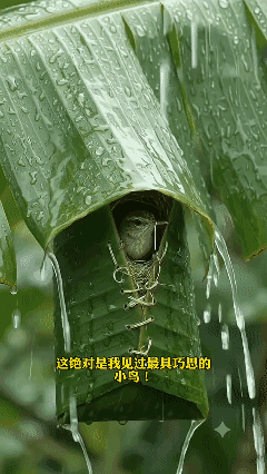 这绝对是我见过的最心灵手巧的小鸟🐦🐦🐦