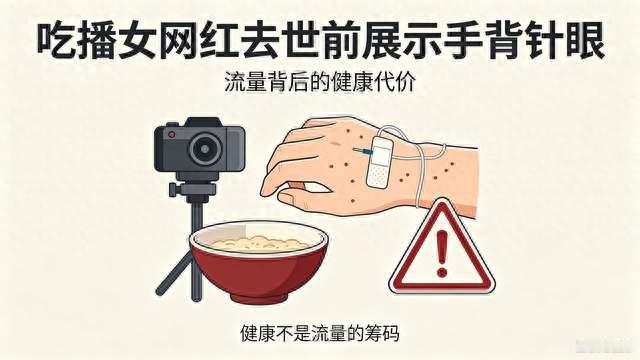 24岁吃播网红猝然离世！手背密密麻麻的针眼，撕开吃播的残酷真相