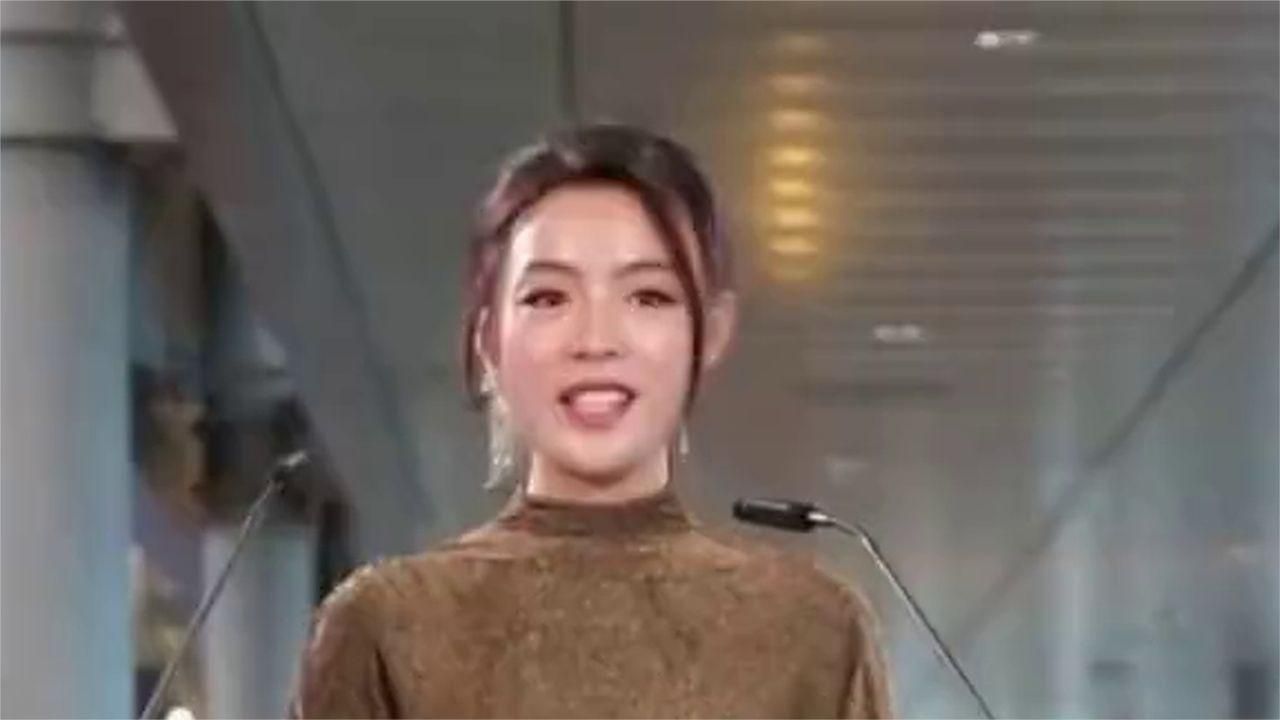 越剧演员陈丽君演讲，东方之美，落落大方#陈丽君