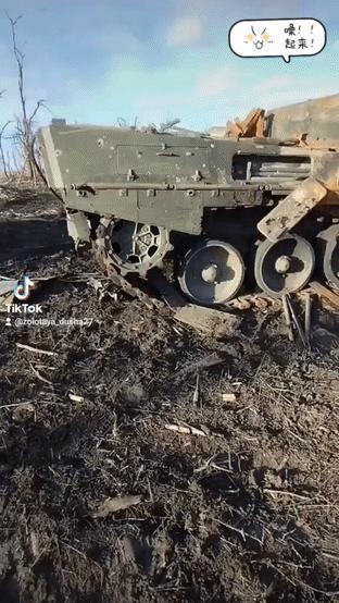 扎波罗热罗博第涅地区，俄军进行了反击，无人机发现了乌军两辆豹2A4帮助协防，对它