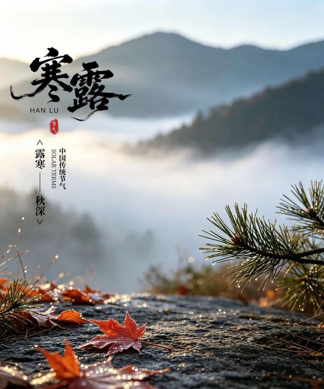 今天刚好是寒露节气。
忽然就觉得，把时间留给自己真正热爱的事，把心力投入到实实在