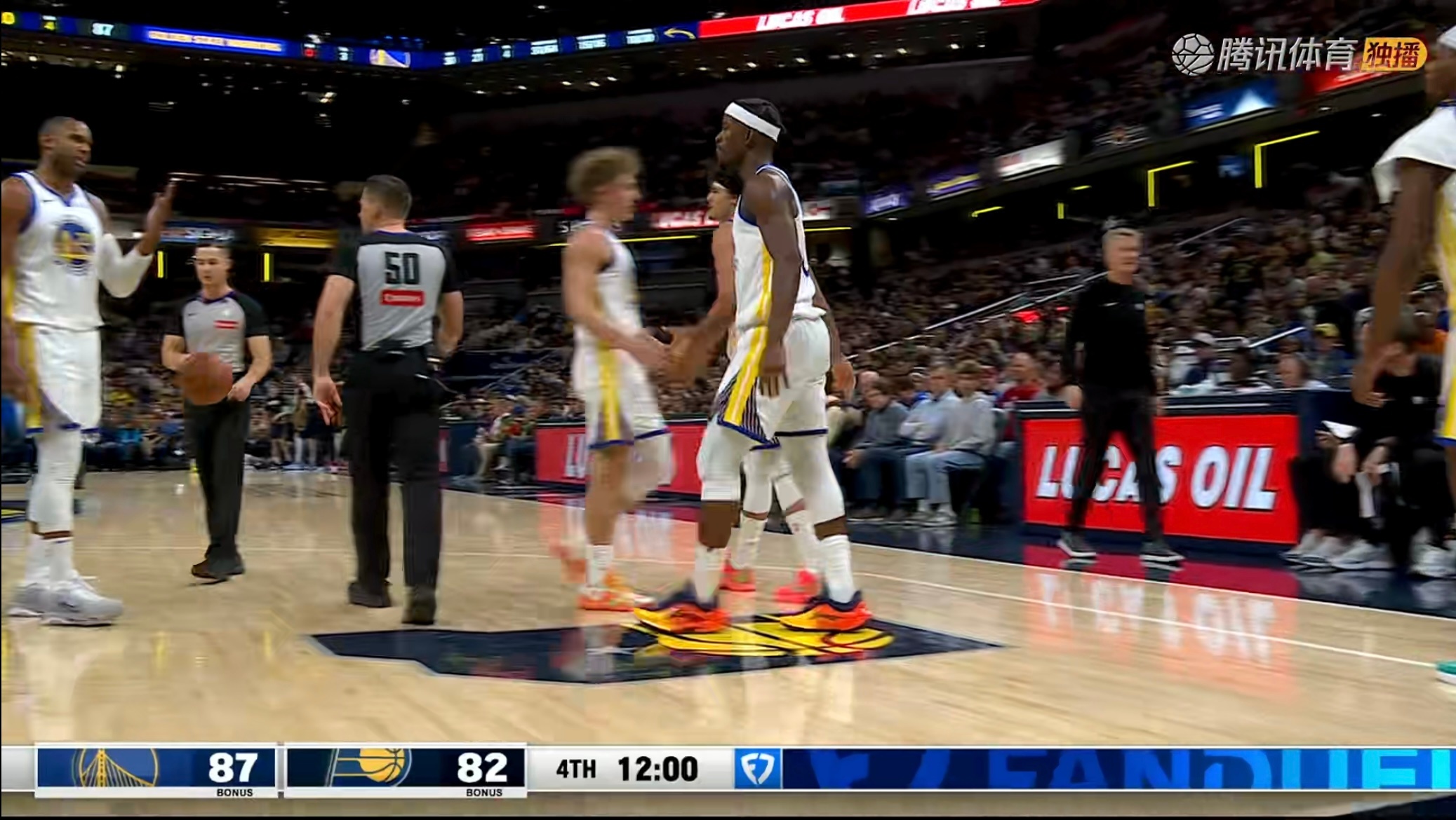 巴特勒压哨2+1打进，转身真漂亮勇士vs步行者 ​​​