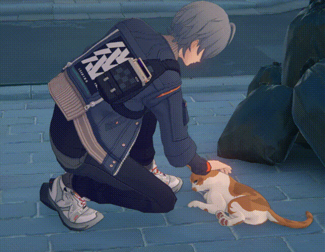 #绝区零[超话]# #绝区零公测# 可以摸猫猫唉，角色还做了专门的动作[憧憬] 