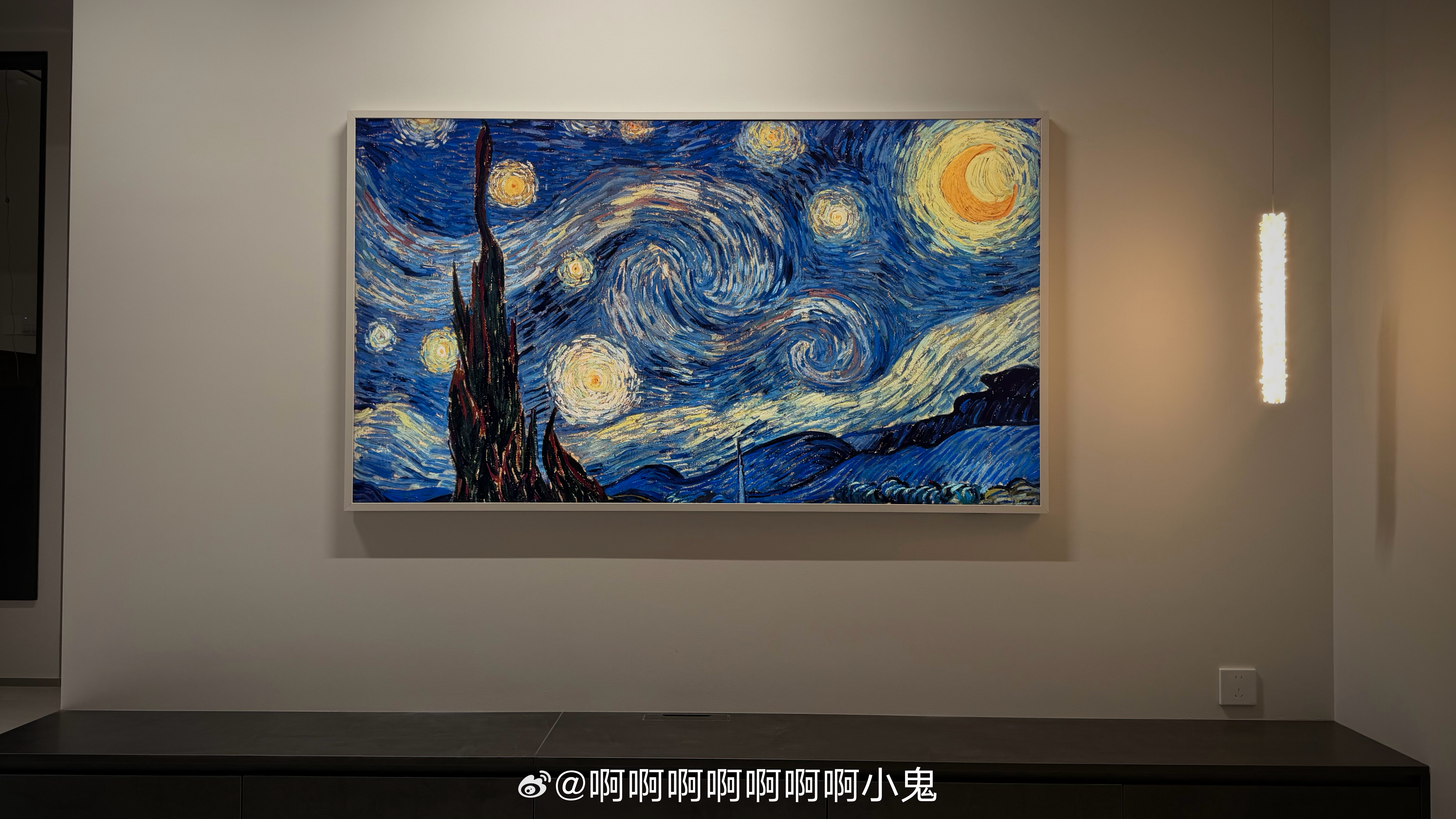 嘻嘻 给到一个夯三星画壁艺术电视 ​​​
