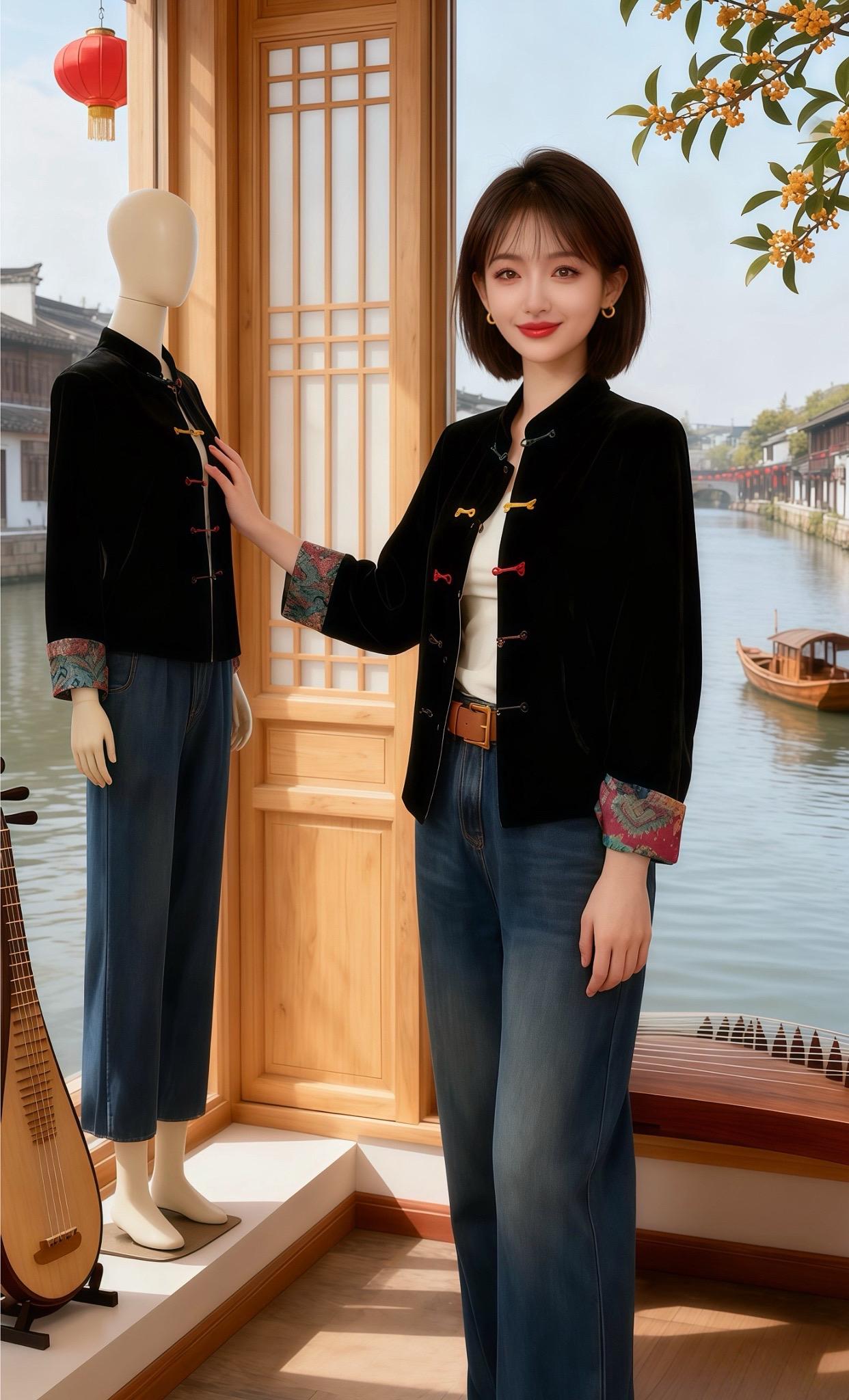 江南衣韵  苏晴是个国风服饰设计师，她的工作室藏在江南水乡的一隅，浅柚...