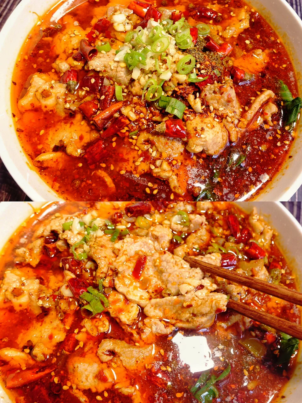 麻辣诱人的水煮肉片超简单零失败的下饭菜‼️