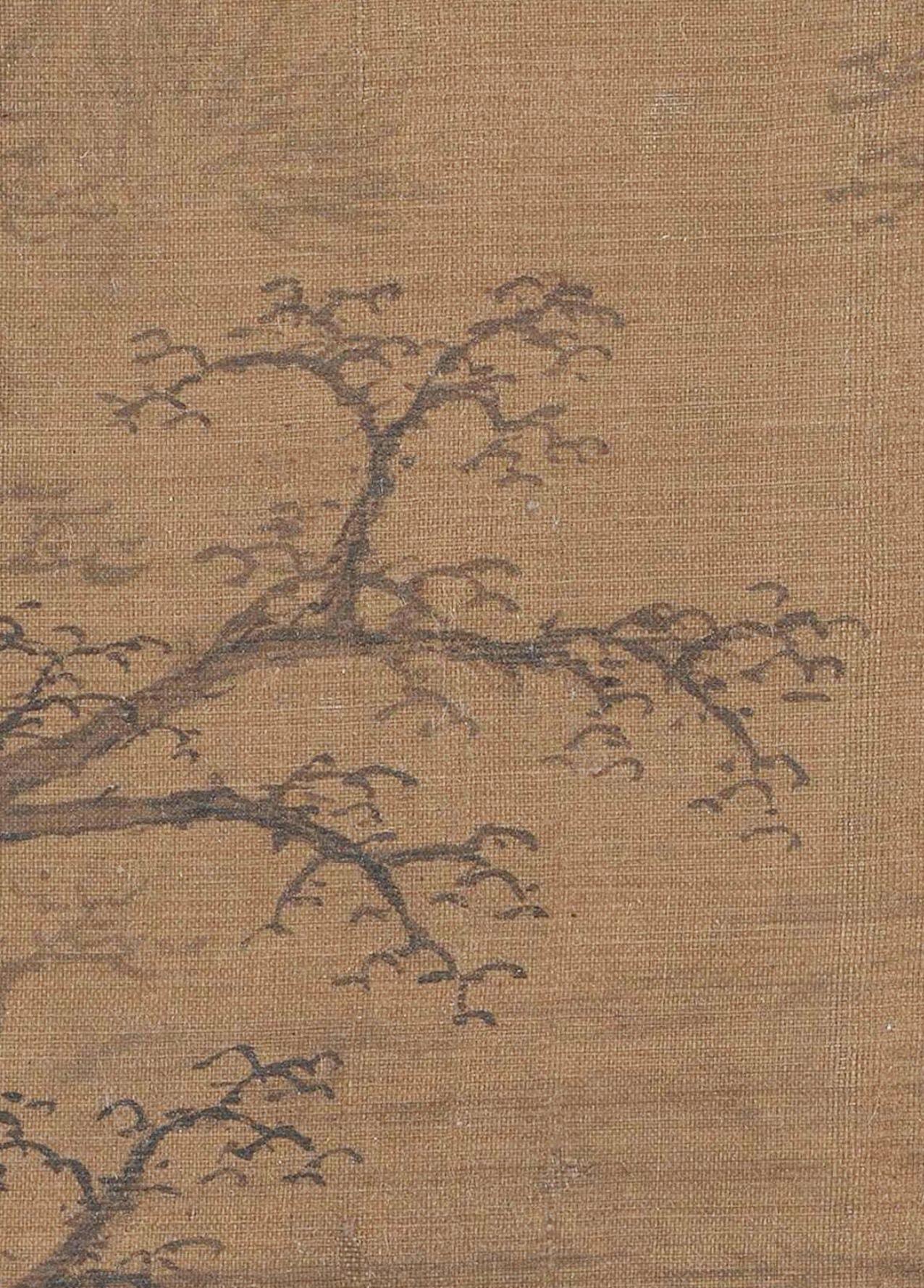 张择端《清明上河图》中借鉴了前人的画法，比如说树枝的蟹爪式画法。
蟹爪枝源自李成