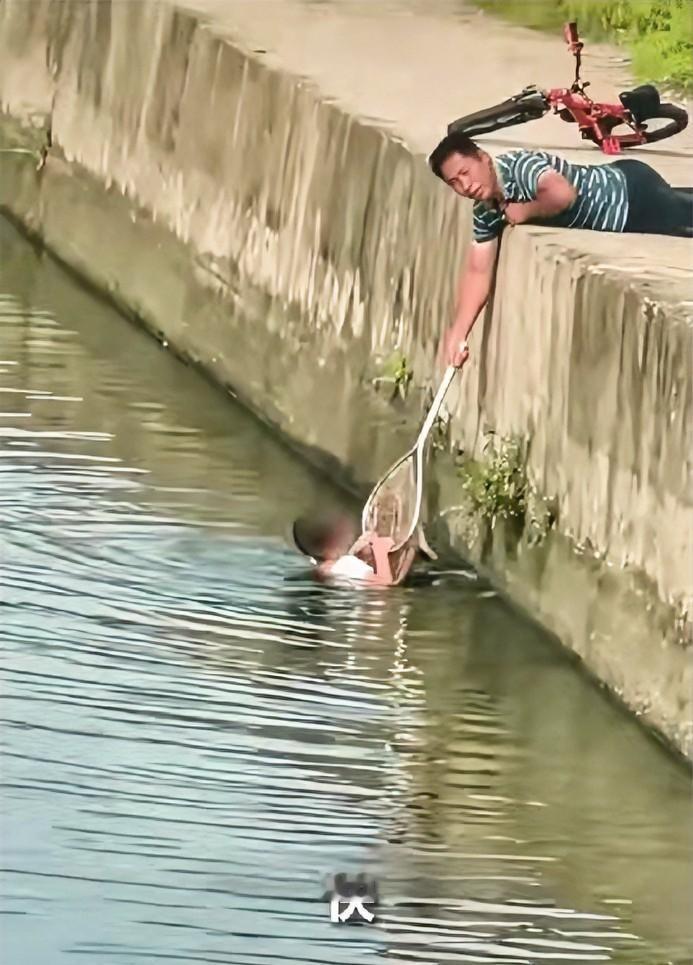 “被人民日报点赞了！”广东东莞，一男孩不慎掉入水中，手一直靠着岸壁扑通扑通求助。