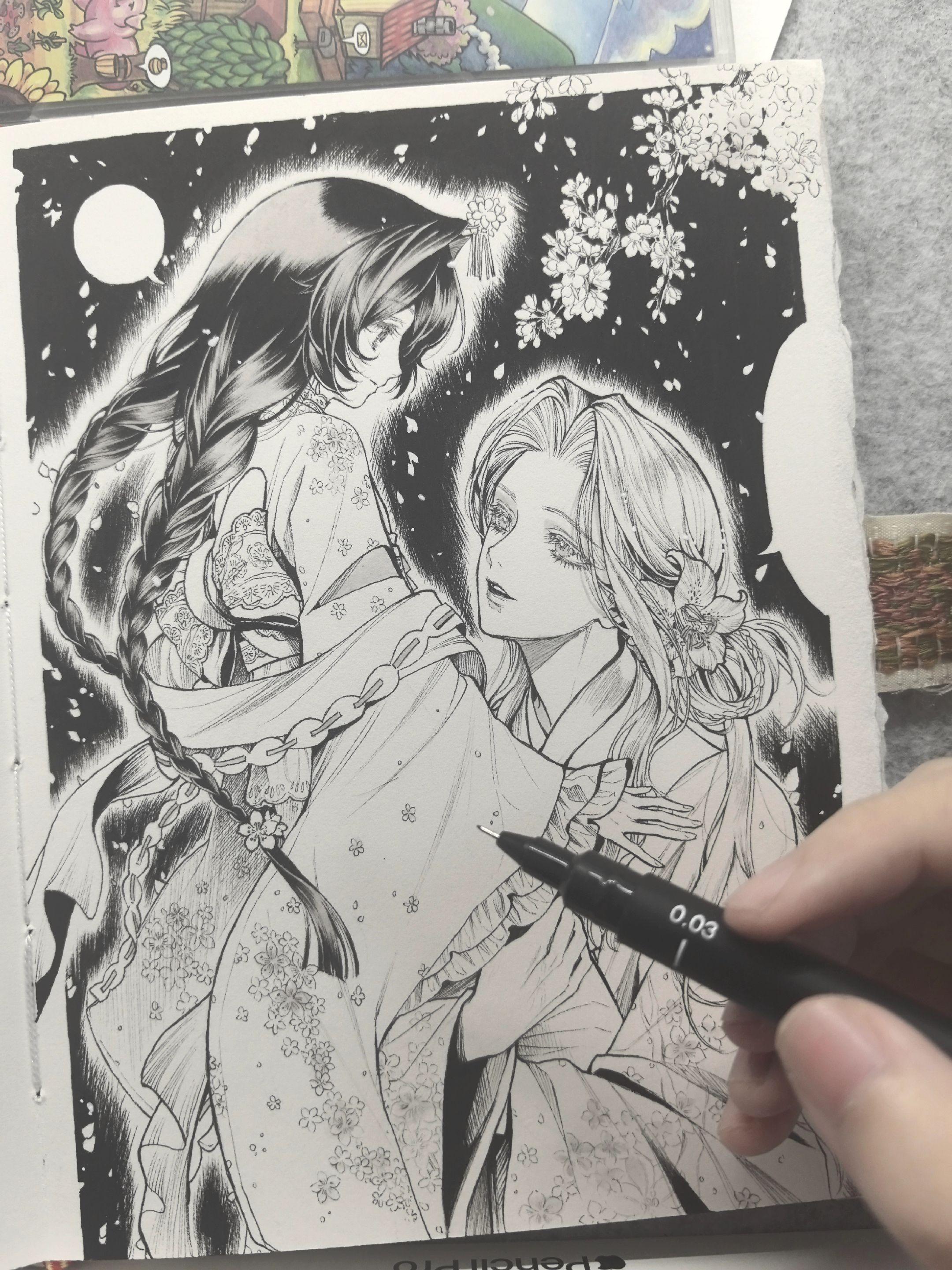 手绘 画画 绘画 稿件展示
