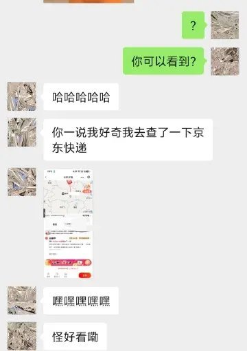 本来想给妹妹一个惊喜，没想到京东快递可以看到买的啥。