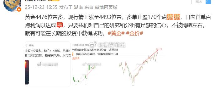 2025.12.23日共操作4单，全部获胜！共斩获500个点！生活来日方长，可身