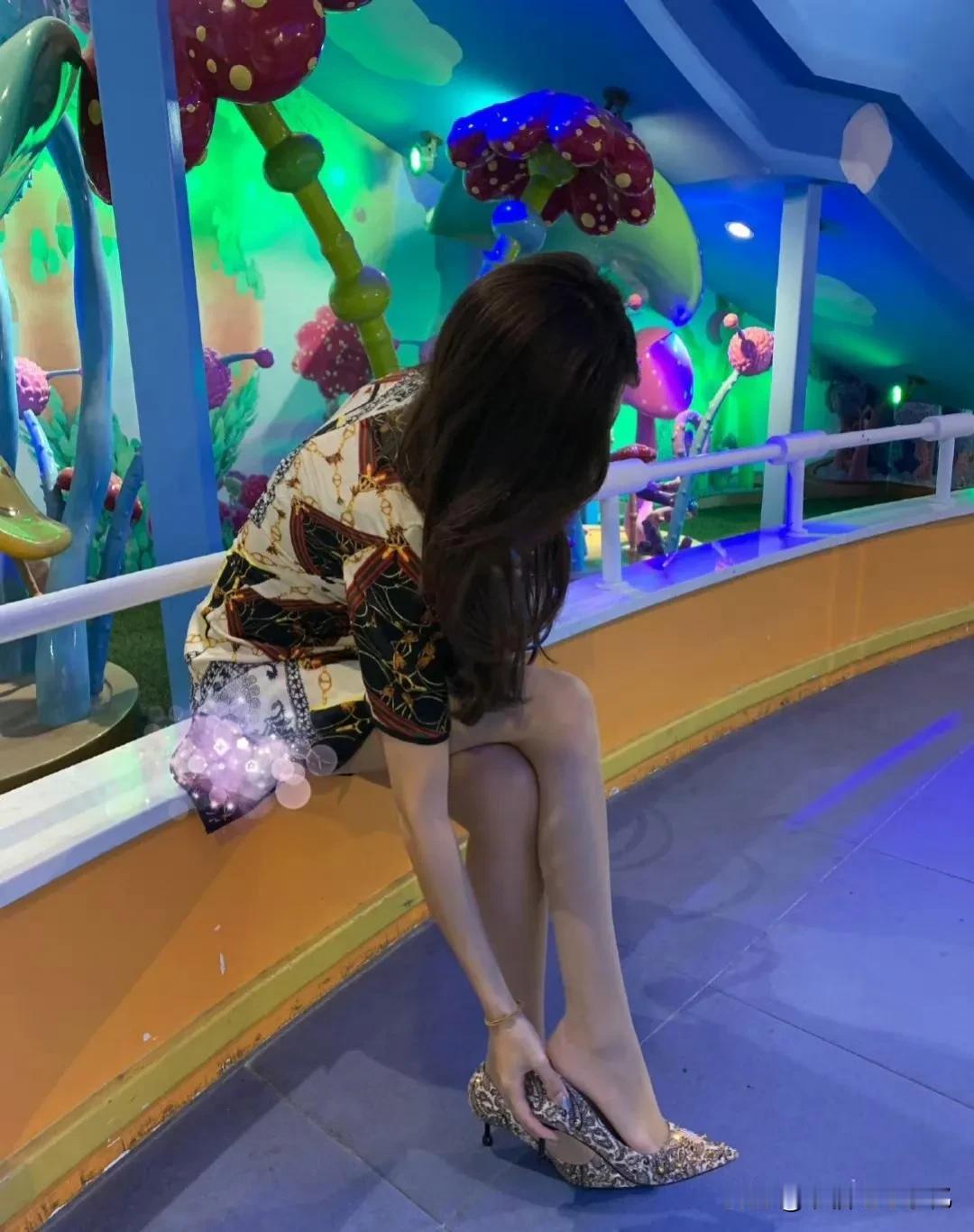 去游乐场无意间看到的