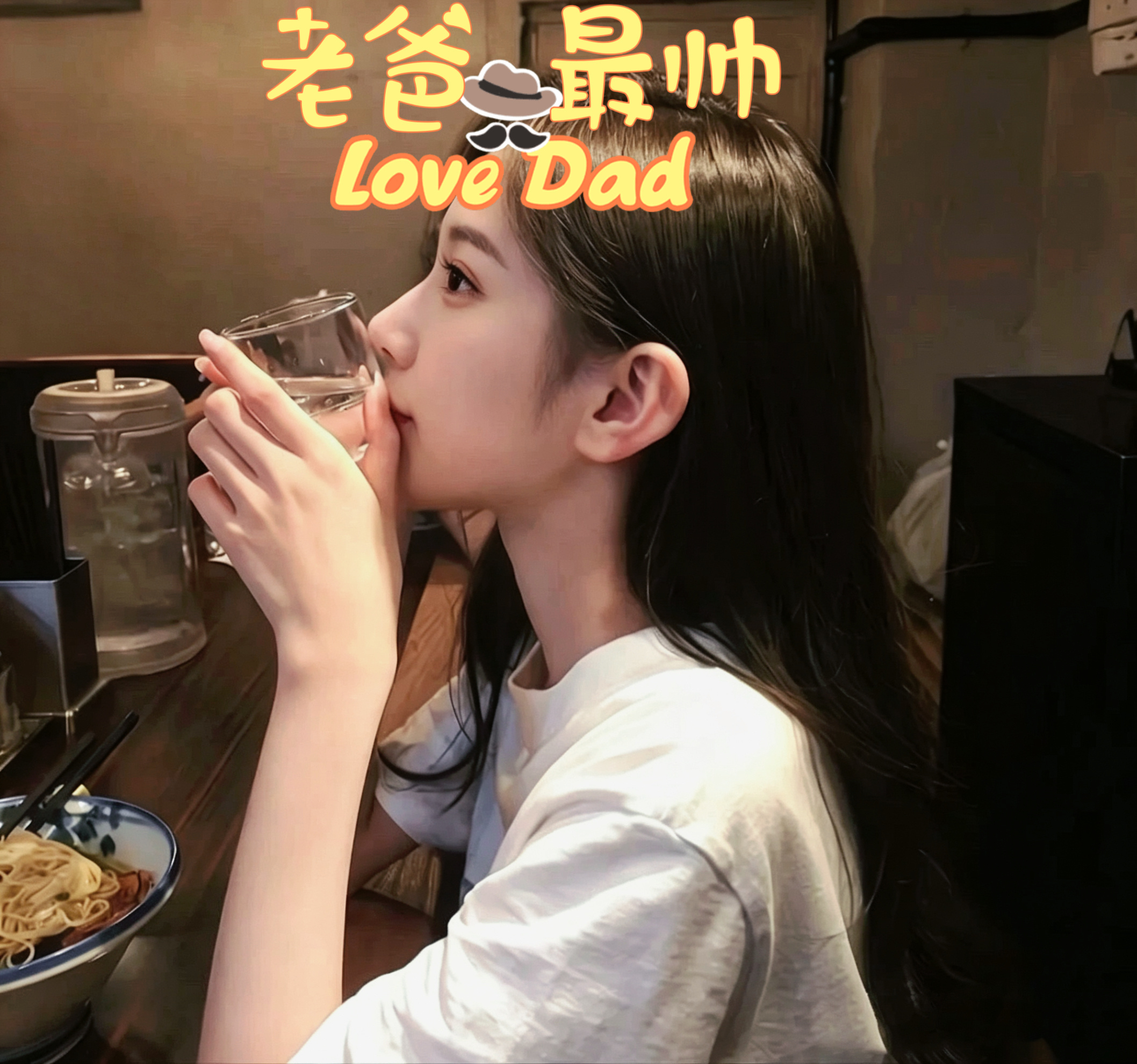 👩：你跟你爸的性格一模一样