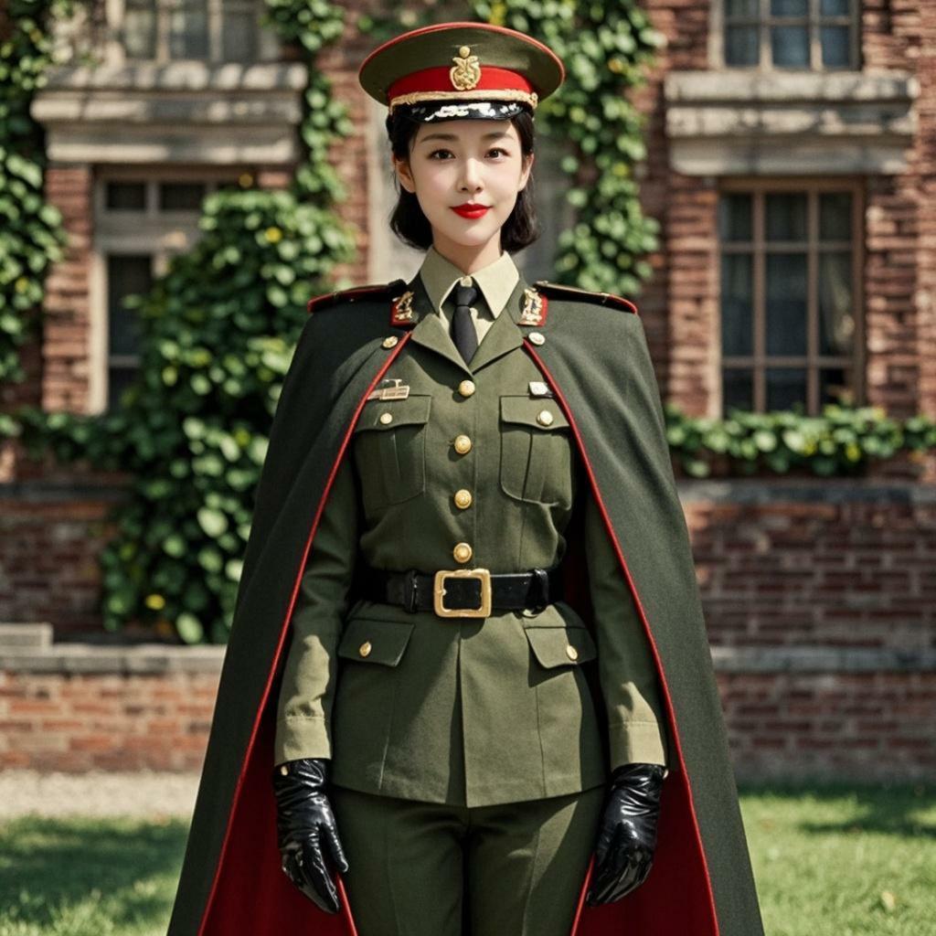 AI超广角军魂人像