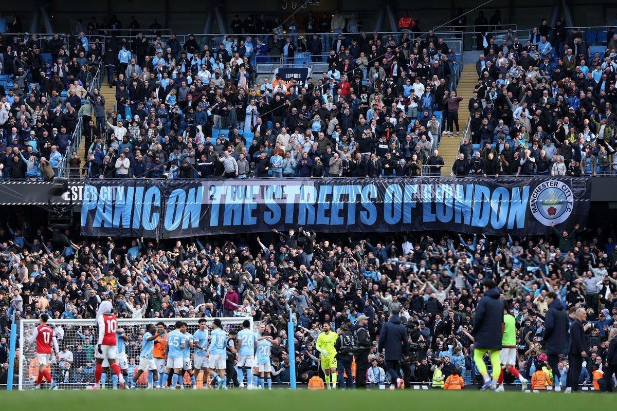 “伦敦街头的恐慌” 🥶🩵曼城2比1阿森纳