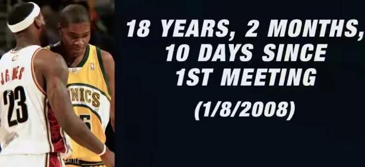 最近总有人说杜兰特打詹姆斯有心理劣势，没库里那样的强队友就发怵。
早年雷霆时期