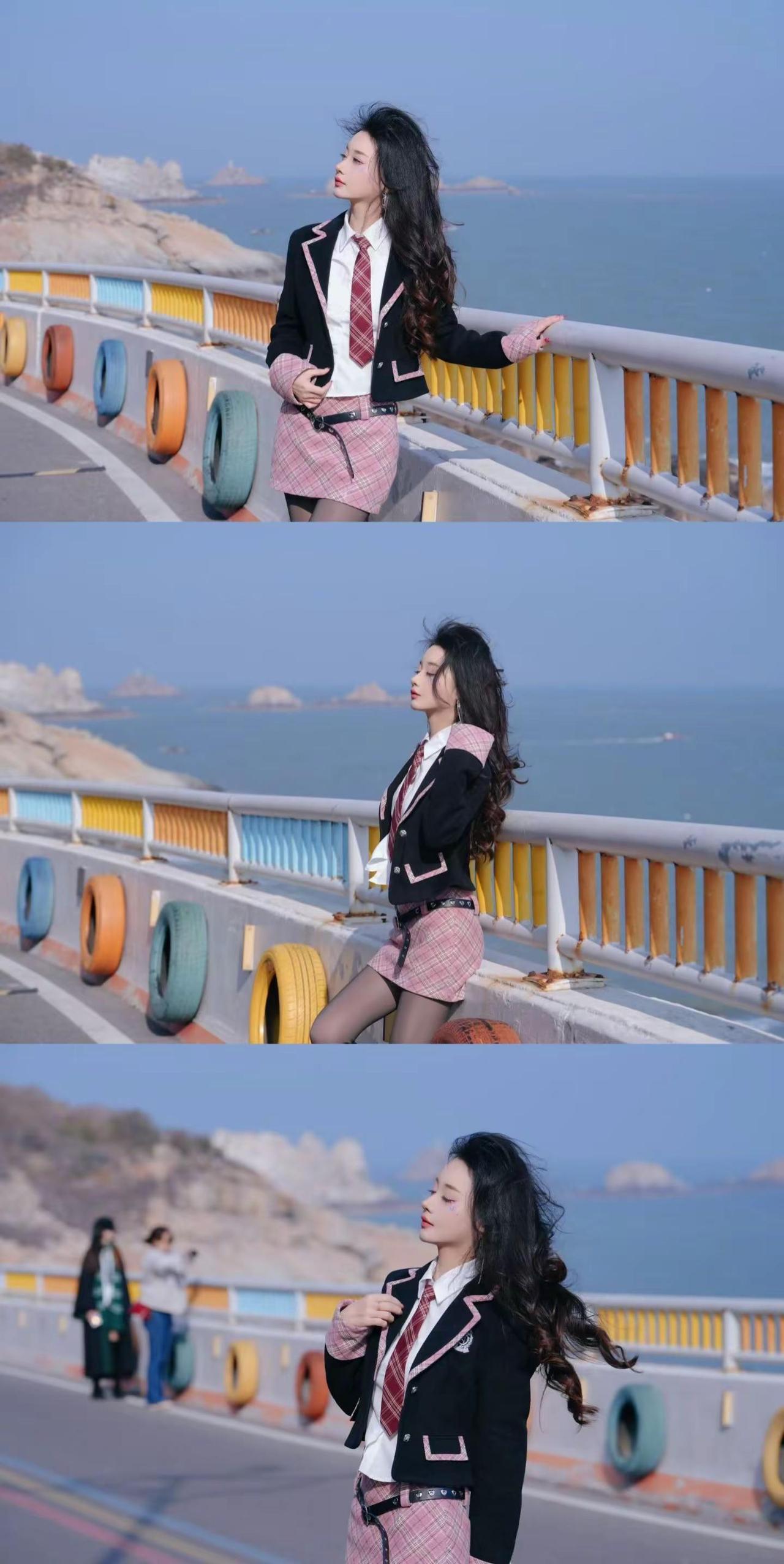 感受到了，是风和自由～湄洲岛🌈路。约拍 湄洲岛 彩虹路 打卡