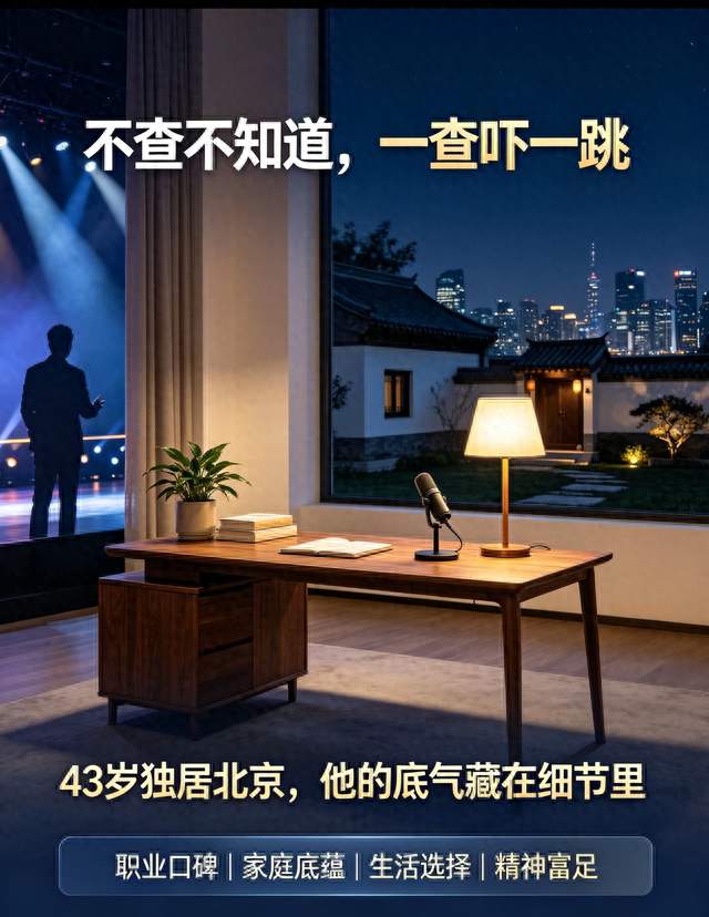 不查不知道，一查吓一跳，43岁独居北京的小尼，私下到底能有多壕