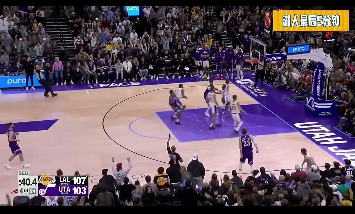 老詹的兼容性问题已暴露，
最后几分钟老詹还敢干拔三分，
结果三分打铁被打反击，