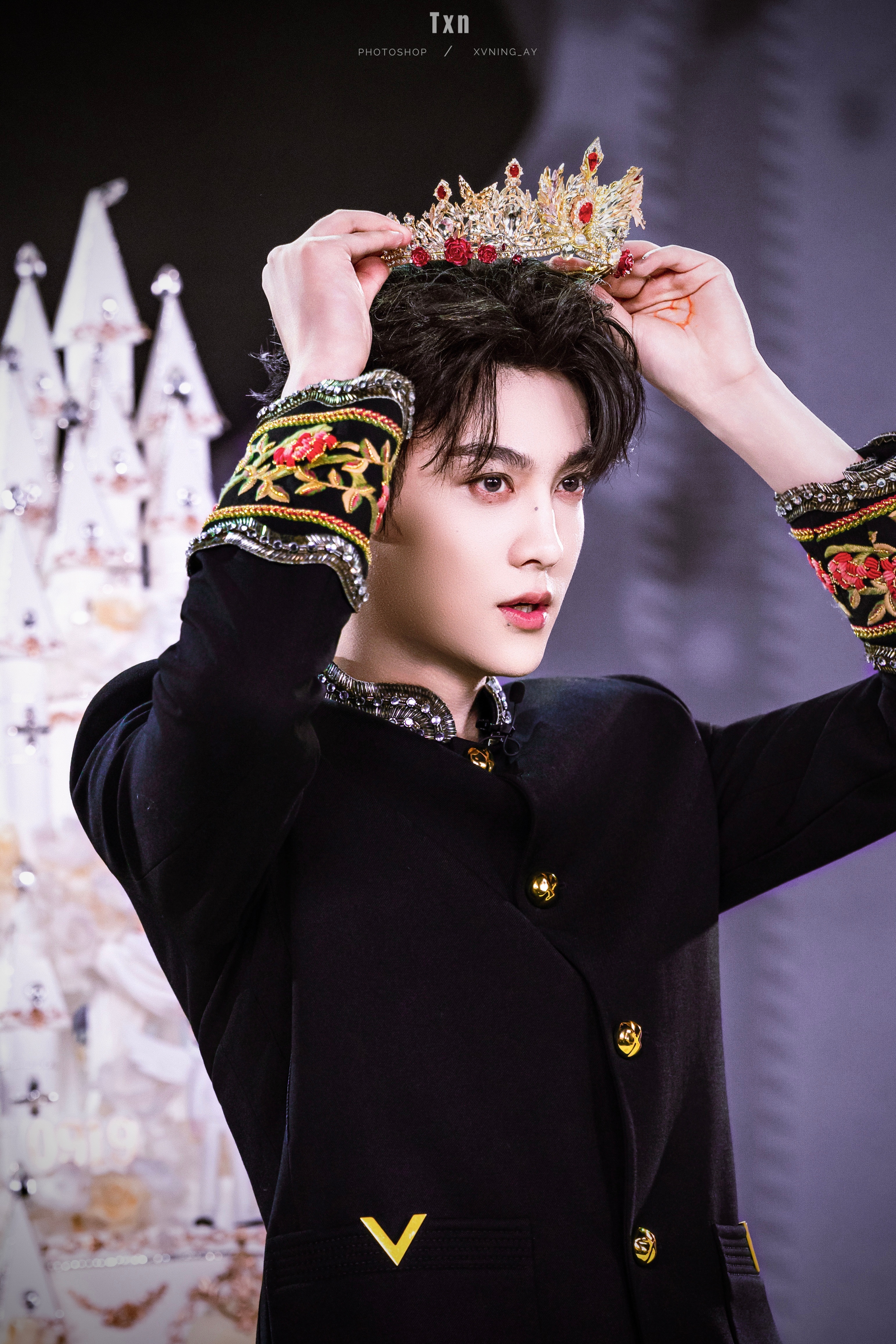 有种混血感！好喜欢🤲🏻田栩宁