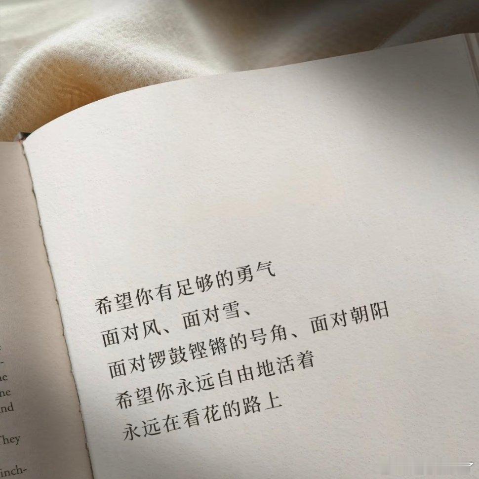 最近读过最滋养人的一段话 