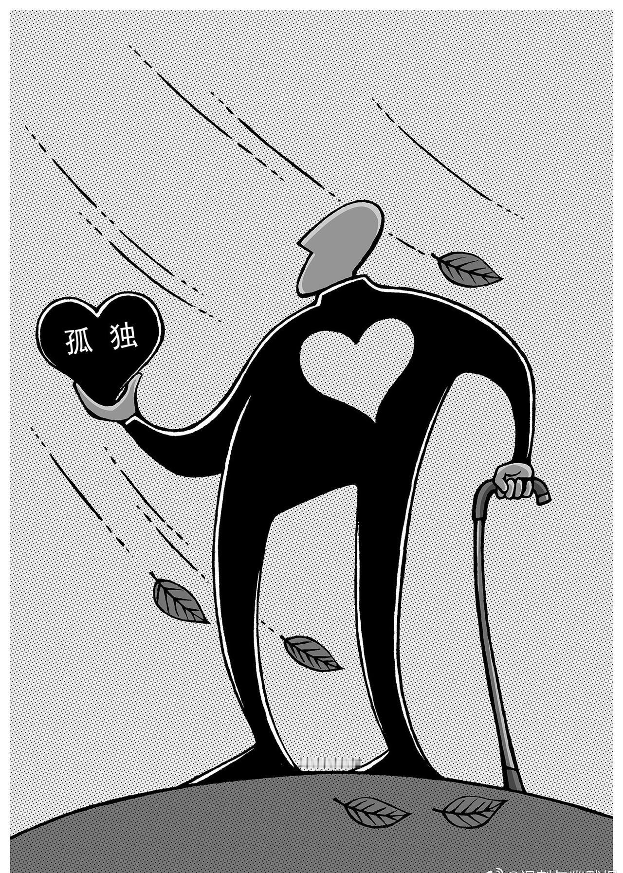 【惊心一幕】
近日，北京某小区保安发现一位白发老人正颤巍巍地从26层空调外挂机护