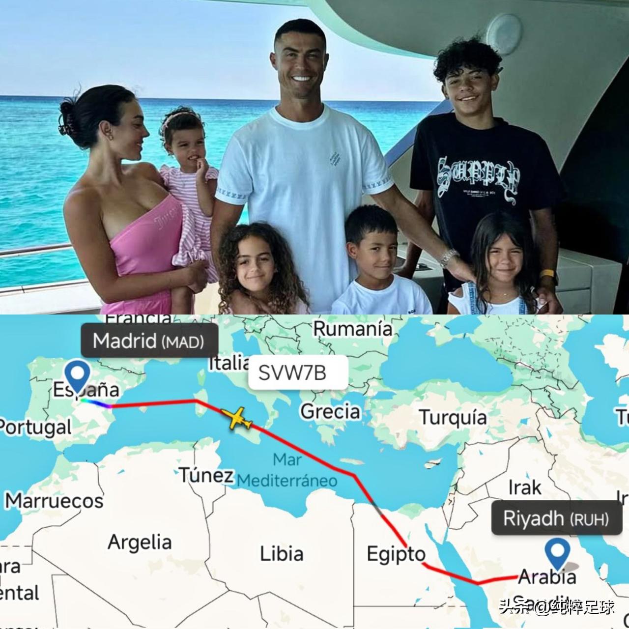 安全第一，总裁带着家人跑得还挺快。在沙漠联赛踢球风险很高啊！这下他能否在利雅得胜