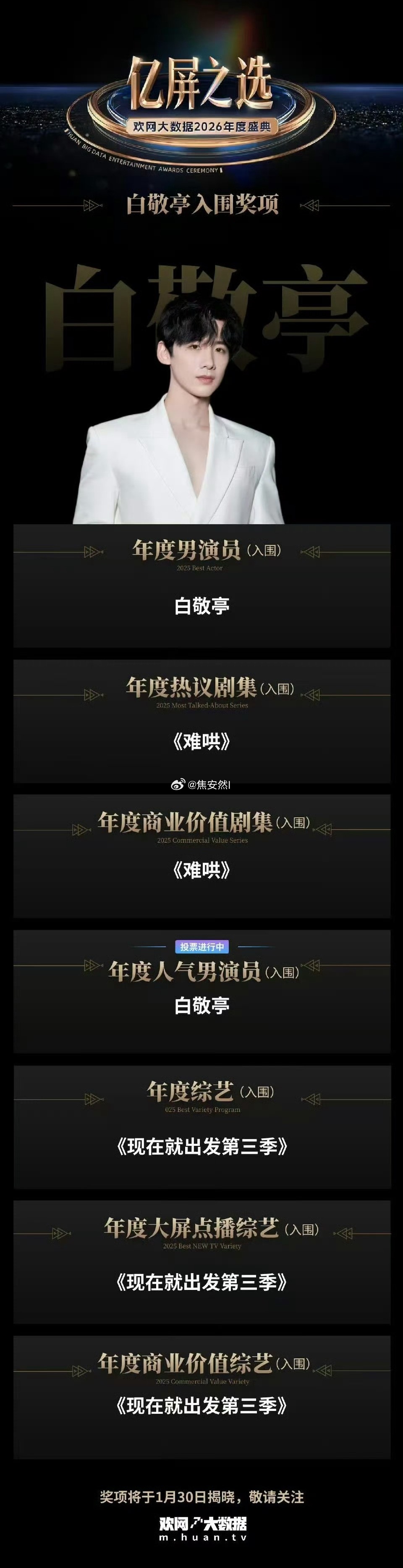 两个字形容白敬亭是权威，三个字形容就是好权威 