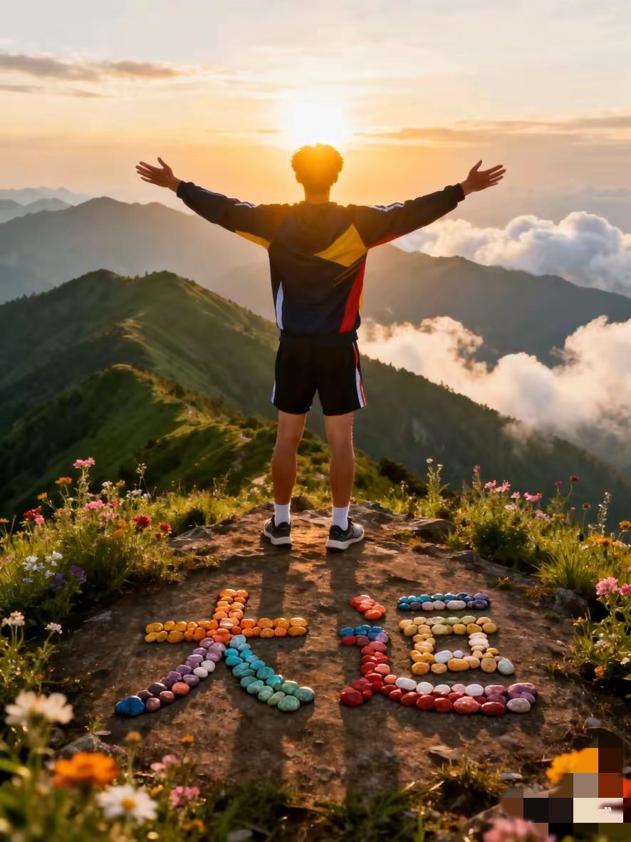 人生最好的贵人，

是努力奔跑的自己
 
不必踮脚仰望他人的星光，

你奋力向前