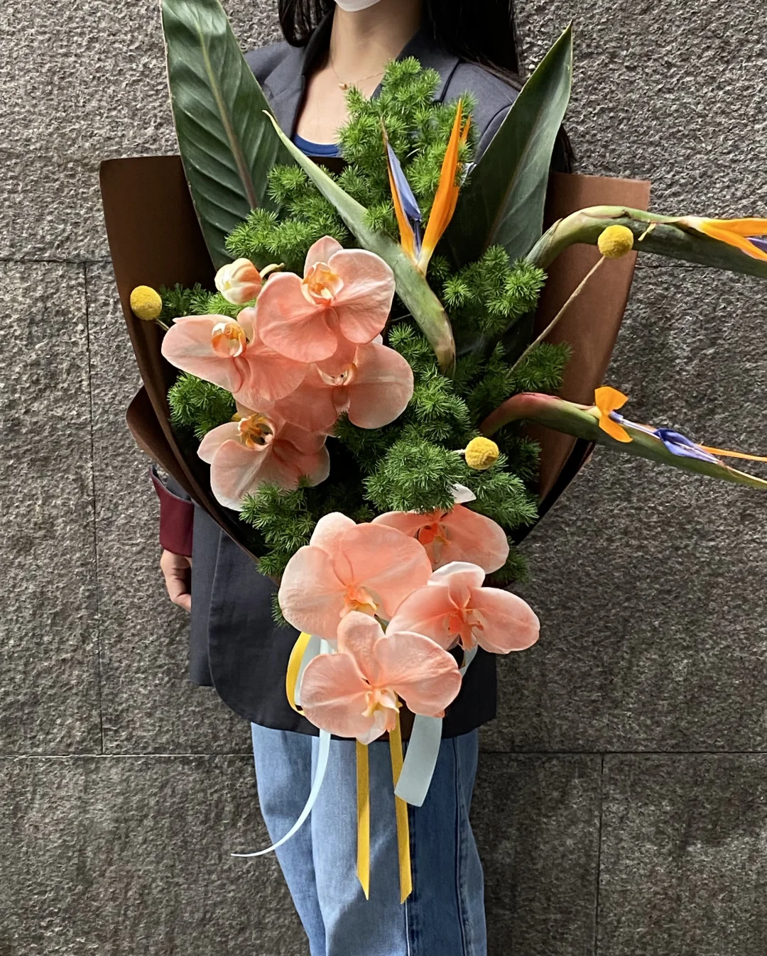 送给男长辈的花束💐寓意松鹤延年、福寿安康