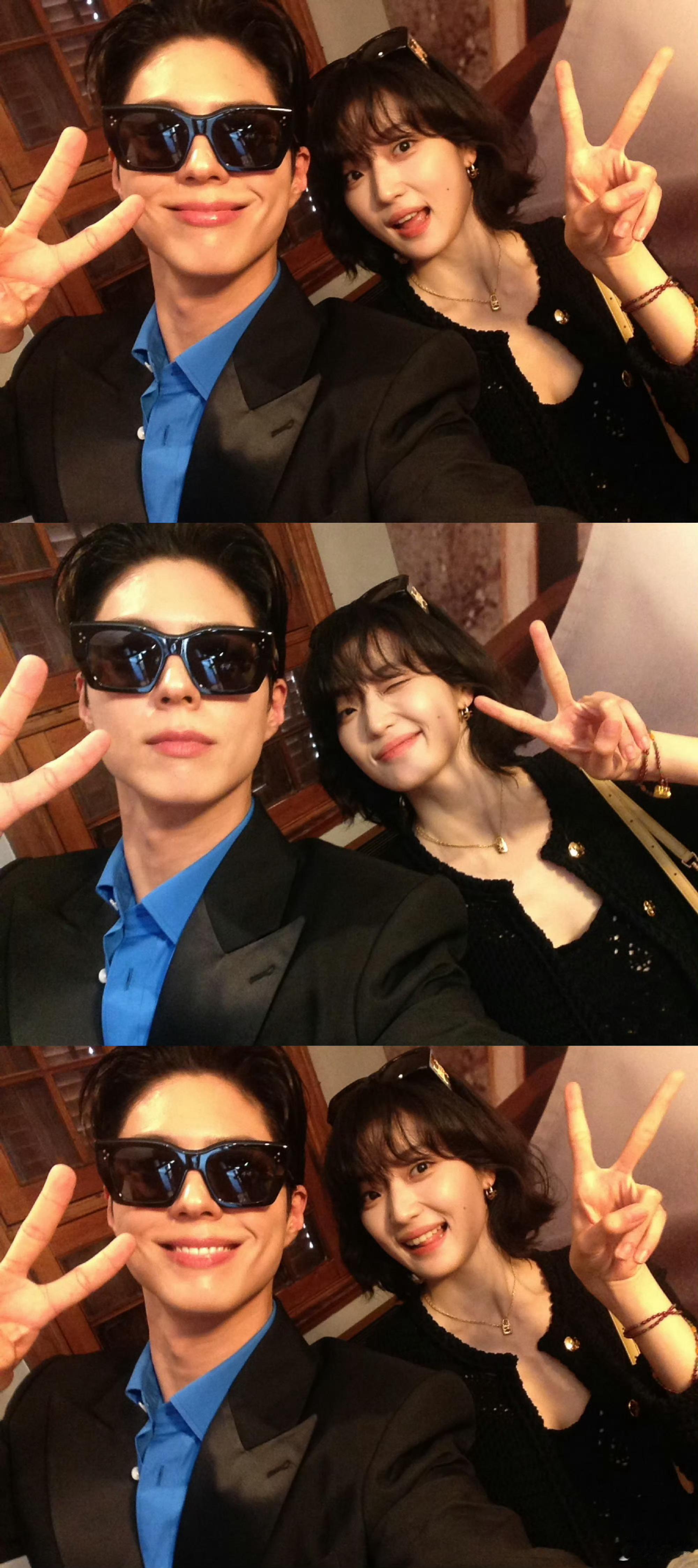 孙千朴宝剑比耶自拍孙千朴宝剑合照三宫格啊啊啊啊 