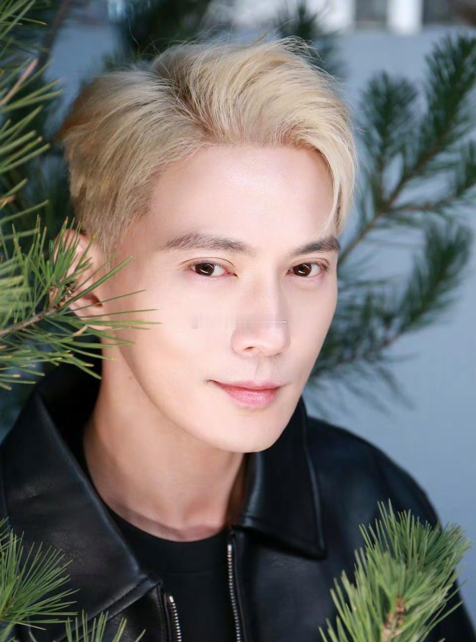 徐正溪晒近照，染了白头发更帅了，这么年轻这么帅的男演员就退圈了好可惜。 