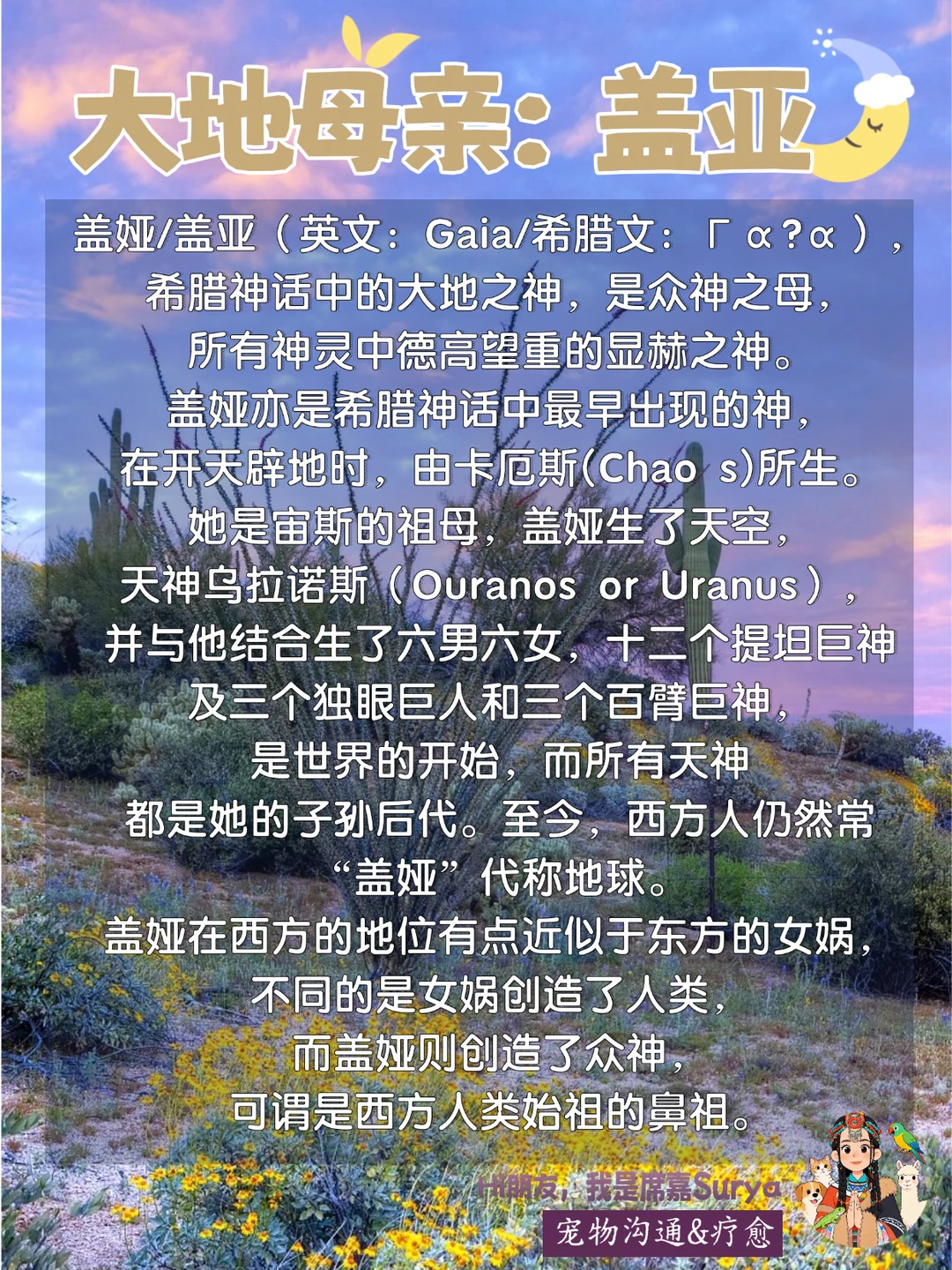 宠物沟通｜连接大地母亲盖亚的能量